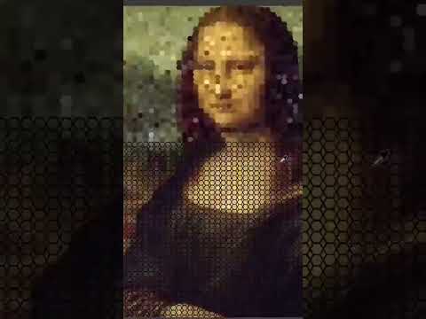 Monalisa Hexagon Pixel Art using Adobe Illustrator #howto